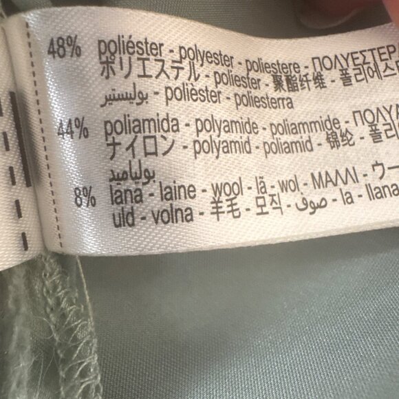 ZARA Sage Green Medium Satin & Knit Reversible Camisole With Tie Back Detail - Picture 13 of 14